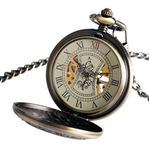 Retro Luxury Wood Pocket Watch