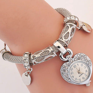 Luxury Heart Pendant Watch