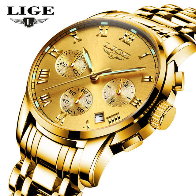 LIGE Multifunction Quartz Watch