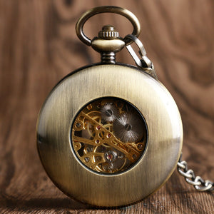 Retro Luxury Wood Pocket Watch