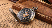 Steampunk Skeleton Bronze Pocket Watch