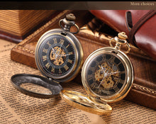 Steampunk Skeleton Bronze Pocket Watch